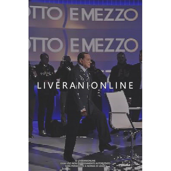 ROMA 08/01/2013 TRASMISSIONE TELEVISIVA OTTO E MEZZO NELLA FOTO SILVIO BERLUSCONI FOTO FABRIZIO CORRADETTI-AG ALDO LIVERANI S A S