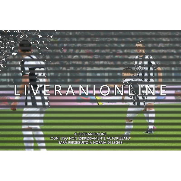 Coppa Italia TIM - Quarti di Finale Torino 9-01-2013 Juventus - Milan nella foto: Giovinco segna 1 a 1 Juve foto Roberto Garavaglia - ag. Aldo Liverani sas