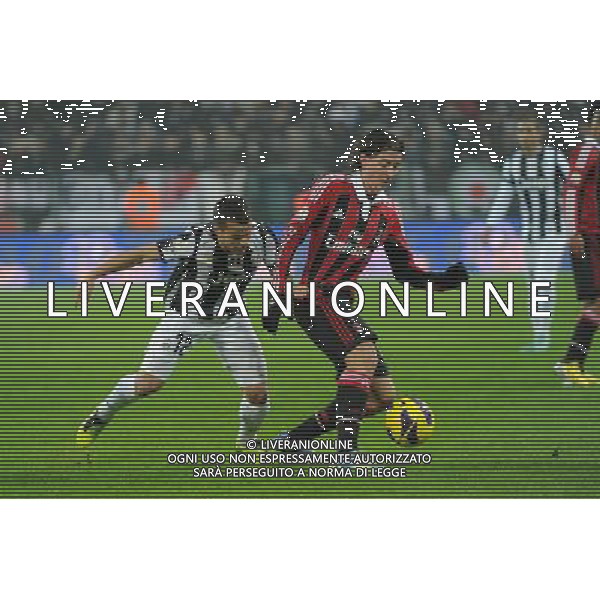 Coppa Italia TIM - Quarti di Finale Torino 9-01-2013 Juventus - Milan nella foto: Giovinco e Montolivo foto Roberto Garavaglia - ag. Aldo Liverani sas