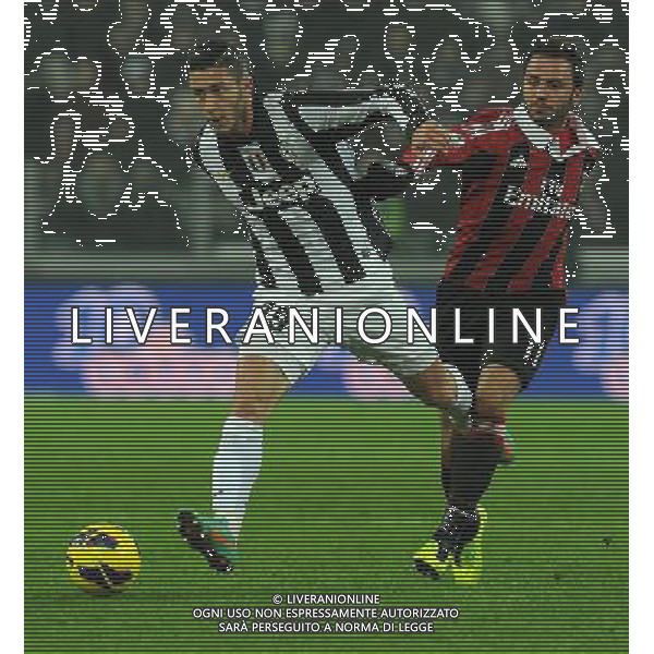Coppa Italia TIM Cup 2012/2013 Quarti di Finale Torino - 09.01.2013 Juventus-Milan Nella Foto:marrone pazzini /Ph.Vitez-Ag. Aldo Liverani