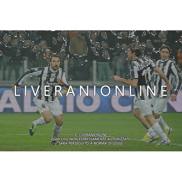 Coppa Italia TIM - Quarti di Finale Torino 9-01-2013 Juventus - Milan nella foto: Vucinic segna il 2 a 1 Juve foto Roberto Garavaglia - ag. Aldo Liverani sas