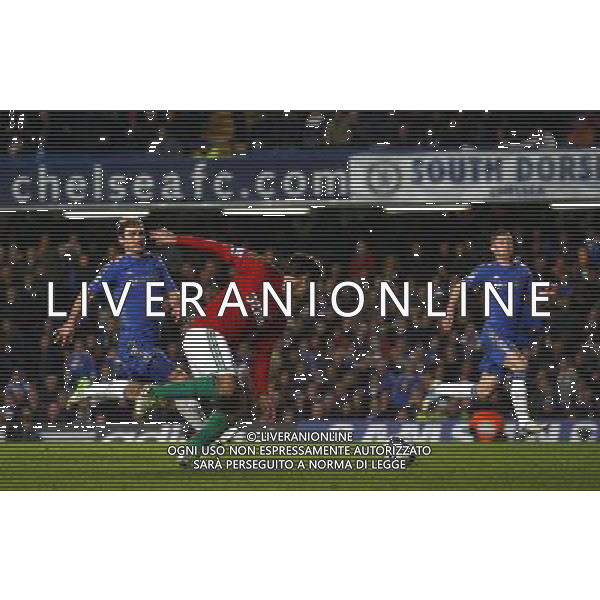 Swansea City\'s Danny Graham is about to score his side second goal after Chelsea\'s Branislav Ivanovic mistake Football - Football - Capital One Cup Semi-Final - Chelsea v Swansea City - Wednesday 9th January 2013 - Stamford Bridge - London © CameraSport - 43 Linden Ave. Countesthorpe. Leicester. England. LE8 5PG - Tel: +44 (0) 116 277 4147 - admin@camerasport.com - www.camerasport.com AG ALDO LIVERANI S A S ONLY ITALY