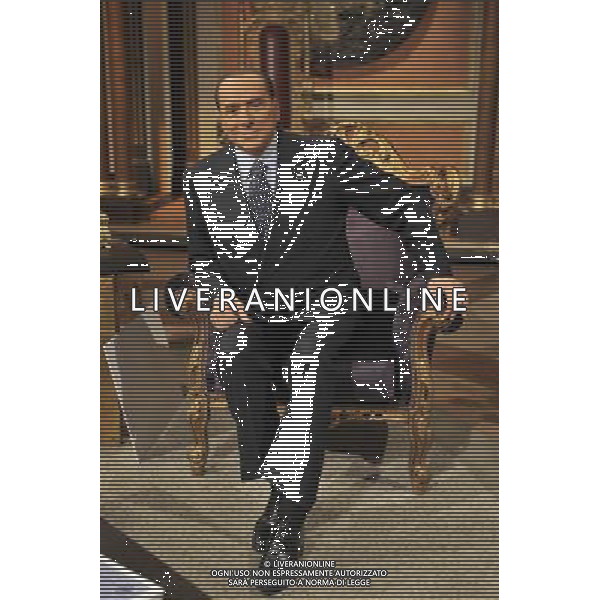 SILVIO BERLUSCONI OSPITE DELLA TRASMISSIONE TELECAMERE - ROMA 10 gennaio 2013 ©Corradetti/AGENZIA ALDO LIVERANI SAS