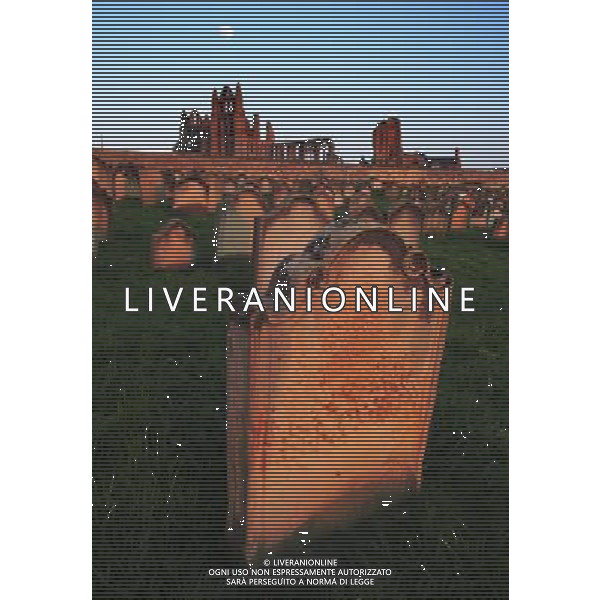 FILE - Human bones have been exposed at a church graveyard in Whitby after a landslide took away part of the cliff. St Mary\'s was founded around AD1110 and provided the inspiration for a scene in Bram Stoker\'s horror novel Dracula Whitby Abbey from of St Marys Church graveyard ©Photoshot/AGENZIA ALDO LIVERANI SAS-ITALY ONLY - EDITORIAL USE ONLY