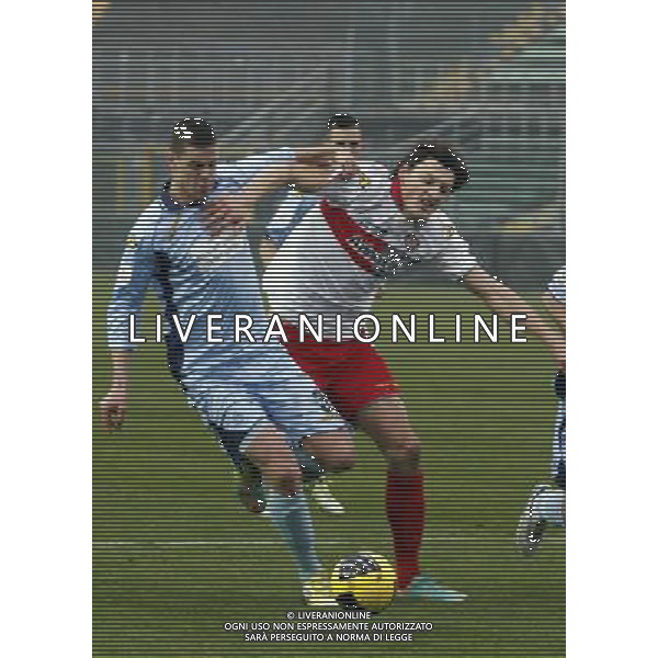 BERGAMO 13 GENNAIO 2013, NELLA FOTO CONTRASTO TRA AMBRA ADAM A SINISTRA E MILAN JURIC A DESTRA DELLA FOTO ,ph.moro/ALDO LIVERANI ALBINOLEFFE - CREMONESE CAMPIONATO CALCIO SERIE BWIN 13/01/2013