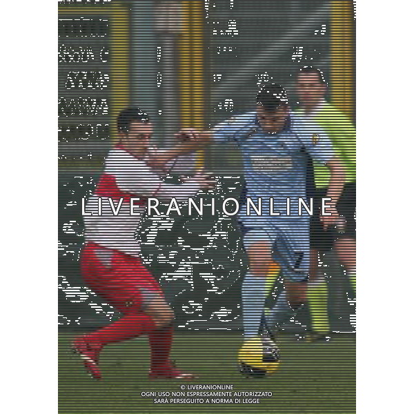 BERGAMO 13 GENNAIO 2013, NELLA FOTO MICHAEL GIRASOLE ,ph.moro/ALDO LIVERANI ALBINOLEFFE - CREMONESE CAMPIONATO CALCIO SERIE BWIN 13/01/2013