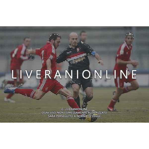MONZA (MB) 13/1/2013 CAMPIONATO NAZIONALE LEGA PRO 2a DIVISIONE 2012/2013 MONZA BRIANZA vs RIMINI NELLA FOTO MARCO BRIGHI E GABRIELE FRANCHINI FOTO ROMANO/AG ALDO LIVERANI