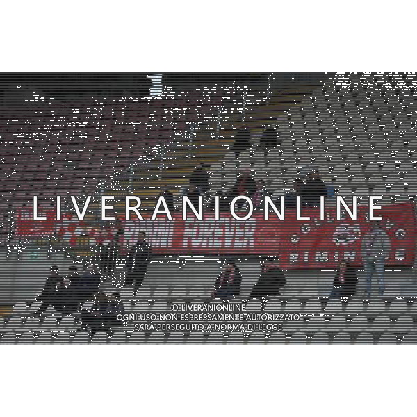 MONZA (MB) 13/1/2013 CAMPIONATO NAZIONALE LEGA PRO 2a DIVISIONE 2012/2013 MONZA BRIANZA vs RIMINI NELLA FOTO I TIFOSI DEL RIMINI FOTO ROMANO/AG ALDO LIVERANI