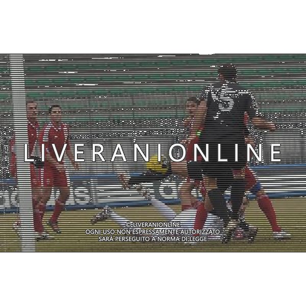 MONZA (MB) 13/1/2013 CAMPIONATO NAZIONALE LEGA PRO 2a DIVISIONE 2012/2013 MONZA BRIANZA vs RIMINI NELLA FOTO IL GOL DELL\' 1-0 DI ROBERTO ROSINI FOTO ROMANO/AG ALDO LIVERANI