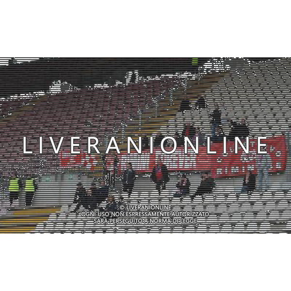 MONZA (MB) 13/1/2013 STADIO BRIANTEO CAMPIONATO NAZIONALE LEGA PRO 2a DIVISIONE 2012/2013 MONZA BRIANZA vs RIMINI NELLA FOTO I TIFOSI DEL RIMINI FOTO ROMANO/AG ALDO LIVERANI