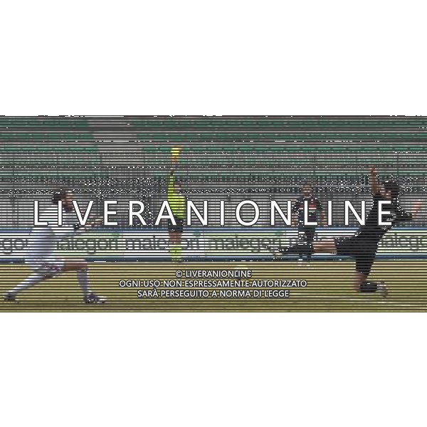MONZA (MB) 13/1/2013 STADIO BRIANTEO CAMPIONATO NAZIONALE LEGA PRO 2a DIVISIONE 2012/2013 MONZA BRIANZA vs RIMINI NELLA FOTO LUCA VITTORI E PAOLO CASTELLI FOTO ROMANO/AG ALDO LIVERANI