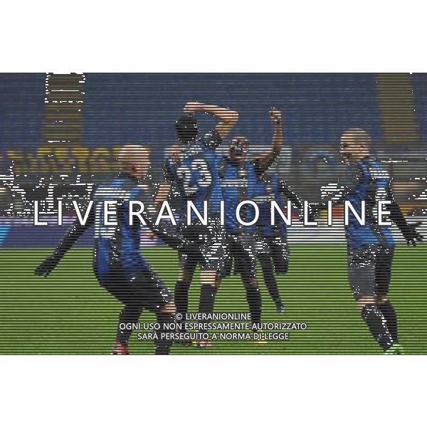 INTER - BOLOGNA COPPA ITALIA TIM CUP 15-01-2013 NELLA FOTO : ESULTANZA DOPO IL GOL DI ANDREA RANOCCHIA ©/AGENZIA ALDO LIVERANI SAS