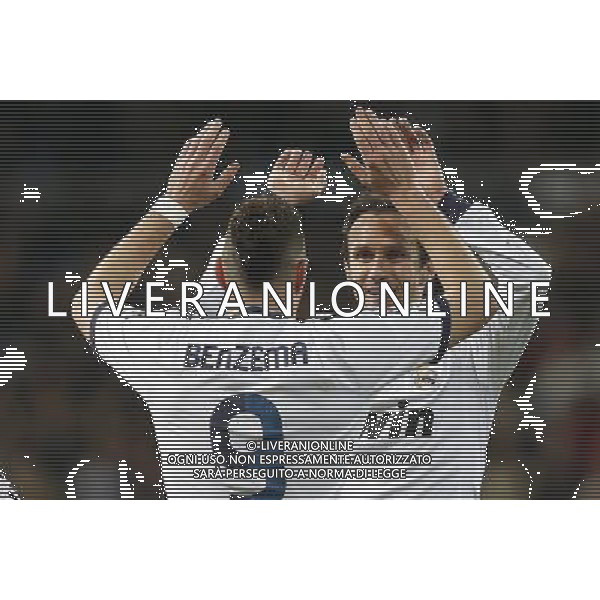 Real Madrid\'s Karim Benzema goal during spanish King\'s Cup match on january 15th 2013. Photo: Cesar Cebolla / ALFAQUI AG ALDO LIVERANI S A S ONLY ITALY