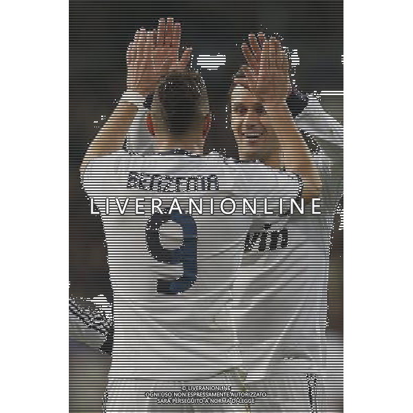 Real Madrid\'s Karim Benzema goal during spanish King\'s Cup match on january 15th 2013. Photo: Cesar Cebolla / ALFAQUI AG ALDO LIVERANI S A S ONLY ITALY