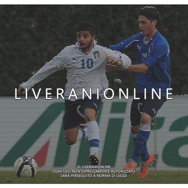 Triangolare Nazionale U19-U20-U21 Firenze - 16.01.2013 Nella Foto:Insigne Lorenzo-Vassallo Francesco /Ph.Vitez-Ag. Aldo Liverani