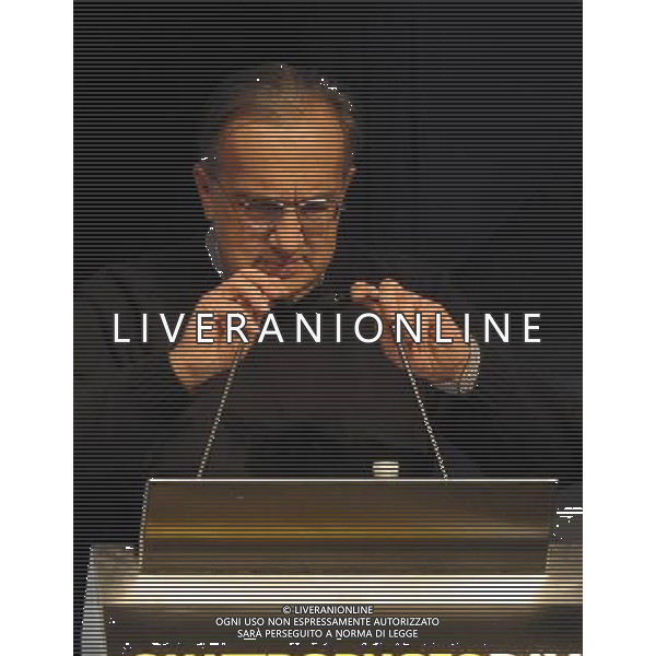 MILANO 17/1/2013 PALAZZO MEZZANOTTE, P.zza AFFARI, 6 \'QUATTRORUOTE DAY. QUALE FUTURO PER L\' AUTO IN ITALIA\' NELLA FOTO SERGIO MARCHIONNE AMMINISTRATORE DELEGATO FIAT FOTO ROMANO/AG ALDO LIVERANI
