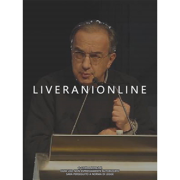 MILANO 17/1/2013 PALAZZO MEZZANOTTE, P.zza AFFARI, 6 \'QUATTRORUOTE DAY. QUALE FUTURO PER L\' AUTO IN ITALIA\' NELLA FOTO SERGIO MARCHIONNE AMMINISTRATORE DELEGATO FIAT FOTO ROMANO/AG ALDO LIVERANI