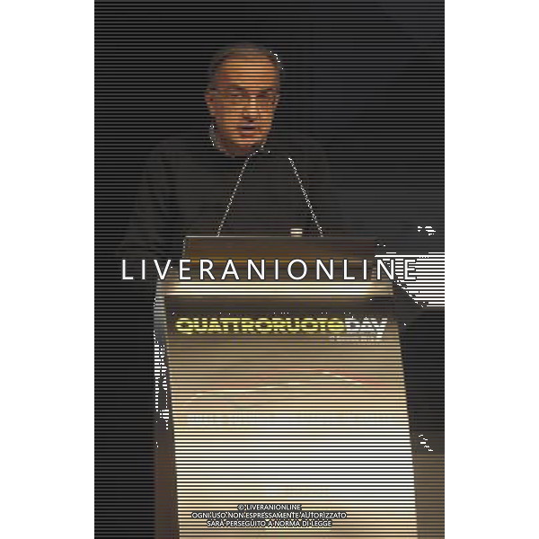 MILANO 17/1/2013 PALAZZO MEZZANOTTE, P.zza AFFARI, 6 \'QUATTRORUOTE DAY. QUALE FUTURO PER L\' AUTO IN ITALIA\' NELLA FOTO SERGIO MARCHIONNE AMMINISTRATORE DELEGATO FIAT FOTO ROMANO/AG ALDO LIVERANI