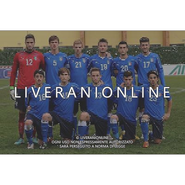 Triangolare Nazionale U19-U20-U21 Firenze - 16.01.2013 Nella Foto:U19 Squadra Formazione Rugani Daniele,Lezzerini Luca,Monticone Mattia,Stevanin Filippo,Gatto Emanuele,Petermann Davide,Argeri Vittorio,Allegra Emanuele,Rozzi Antonio,Rosseti Valerio Lorenzo,Sanseverino Giulio /Ph.Vitez-Ag. Aldo Liverani