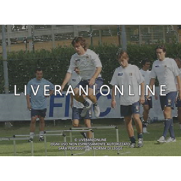 Coverciano -(Fi) 31/08/2004 allenamento della Nazionale Italiana Calcio nella foto Pirlo Andrea foto Filippo Venezia ag Aldo liverani