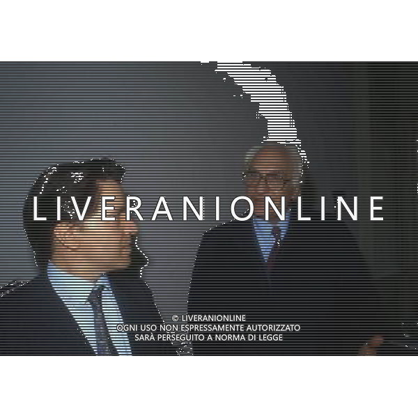 ARCHIVIO GIOVANNI LIVERANI NELLA FOTO MARCO PANNELLA CON VERDIGLIONE ARMANDO AG ALDO LIVERANI S A S