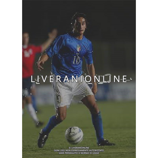 trapani 03-09-2004 qualificazioni europei under 21 2004-06 italia -norvegia nella foto aquilani alberto ag aldo liverani-venezia 