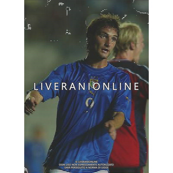 trapani 03-09-2004 qualificazioni europei under 21 2004-06 italia -norvegia nella foto bianchi alessandro ag aldo liverani-venezia 