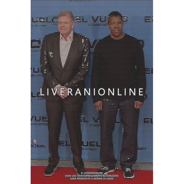 230113.MC. PHOTOCALL EL VUELO HOTEL VILLAMAGNA.MADRID DENZEL WASHINGTON Y ROBERT ZEMECKIS /AGENZIA ALDO LIVERANI SAS/ITALY ONLY - EDITORIAL USE ONLY