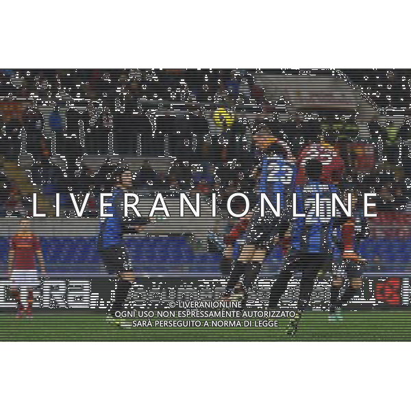 Roma - 23/01/2013 - Stadio Olimpico - TIM CUP 2012-2013 - semifinale andata - Roma vs Inter - nella foto: il gol di florenzi å© Fabrizio Corradetti - Ag. Aldo Liverani sas