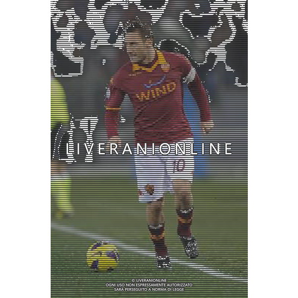 Roma - 23/01/2013 - Stadio Olimpico - TIM CUP 2012-2013 - semifinale andata - Roma vs Inter - nella foto: Francesco Totti å© Fabrizio Corradetti - Ag. Aldo Liverani sas