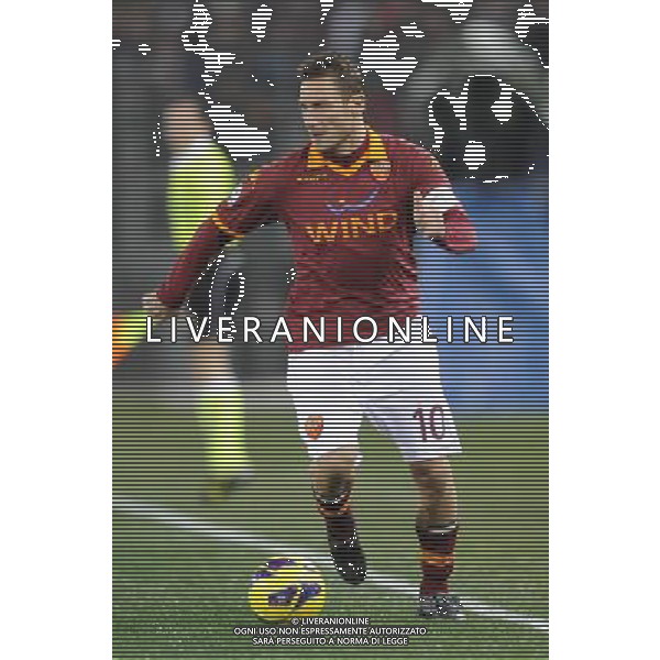 Roma - 23/01/2013 - Stadio Olimpico - TIM CUP 2012-2013 - semifinale andata - Roma vs Inter - nella foto: Francesco Totti å© Fabrizio Corradetti - Ag. Aldo Liverani sas