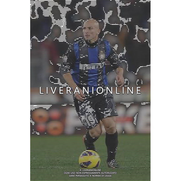 Roma - 23/01/2013 - Stadio Olimpico - TIM CUP 2012-2013 - semifinale andata - Roma vs Inter - nella foto: Esteban Matias Cambiasso å© Fabrizio Corradetti - Ag. Aldo Liverani sas