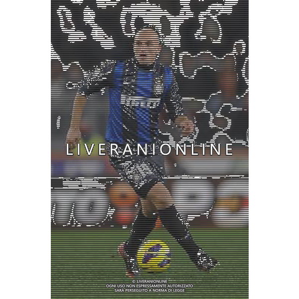 Roma - 23/01/2013 - Stadio Olimpico - TIM CUP 2012-2013 - semifinale andata - Roma vs Inter - nella foto: Esteban Matias Cambiasso å© Fabrizio Corradetti - Ag. Aldo Liverani sas
