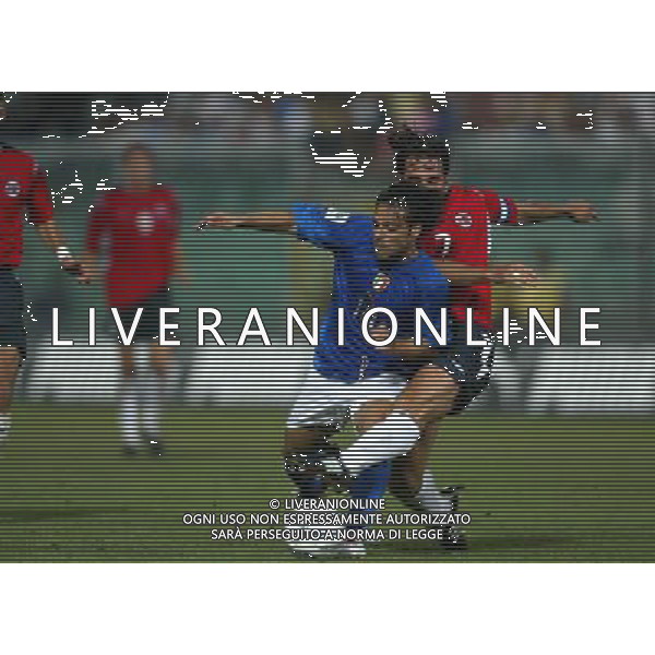 PALERMO 04/09/04 QUALIFICAZIONI MONDIALI ITALIA-NORVEGIA NELLA FOTO: MICCOLI FABRIZIO IN AZIONE PH: ALDO LIVERANI