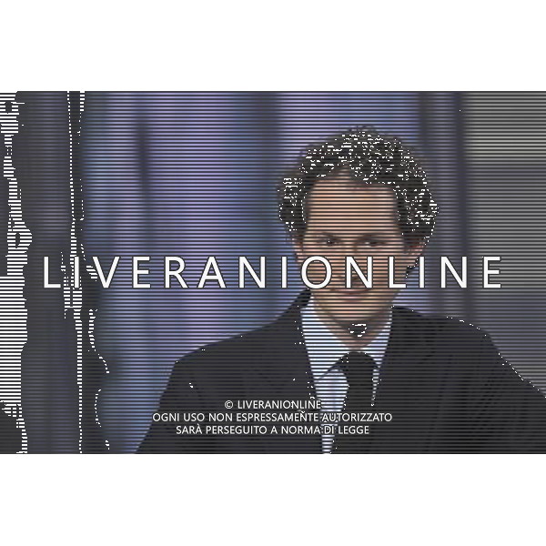 TRASMISSIONE TELEVISIVA PORTA A PORTA 24/01/2013 NELLA FOTO JOHN ELKANN FOTO CORRADETTI-AG ALDO LIVERANI S A S
