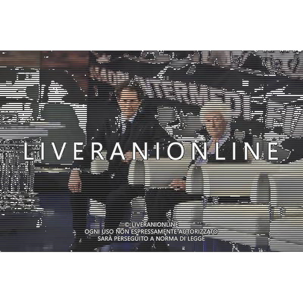 TRASMISSIONE TELEVISIVA PORTA A PORTA 24/01/2013 NELLA FOTO MARIA SOLE AGNELLI JOHN ELKANN FOTO CORRADETTI-AG ALDO LIVERANI S A S