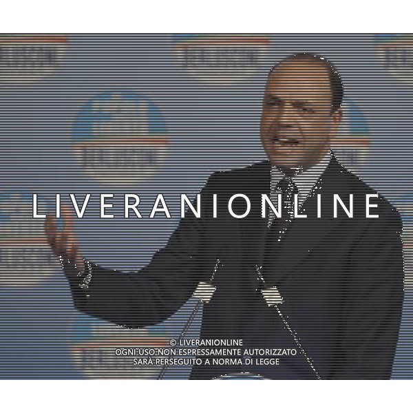 Il presidente Silvio Berlusconi e il segretario politico Angelino Alfano incontrano tutti i candidati del Popolo della Liberta\' alle prossime elezioni politiche presso la Sala Capranica a Roma, 25 gennaio 2013 ©Corradetti/AGENZIA ALDO LIVERANI SAS