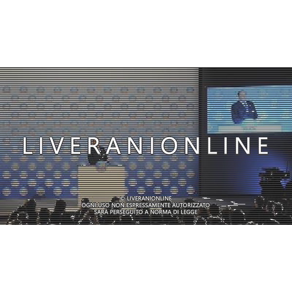 Il presidente Silvio Berlusconi e il segretario politico Angelino Alfano incontrano tutti i candidati del Popolo della Liberta\' alle prossime elezioni politiche presso la Sala Capranica a Roma, 25 gennaio 2013 ©Corradetti/AGENZIA ALDO LIVERANI SAS