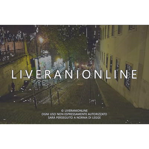 PORTUGAL Lisbon -- 14 Dec 2012 -- Night street scene showing trams in central Lisbon -- Picture by Jonathan Mitchell/Lightroom Photos ©photoshot/AGENZIA ALDO LIVERANI SAS - ITALY ONLY - Vedute della citta\' di Lisbona in Portogallo