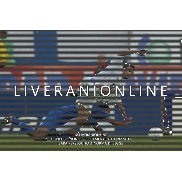 Helsinki 11/06/2003 finlandia - italia qualificazioni europei nella foto ALESSANDRO NESTA E JOONAS KOLKKA foto nando vescusio/agenzia aldo liverani