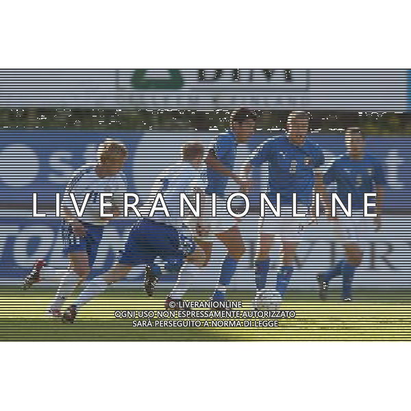 Helsinki 10/06/2003 finlandia - italia qualificazioni europei nella foto risto ojanen, heikki pulkkinen, giampiero pinzi e matteo brighi. foto nando vescusio/agenzia aldo liverani