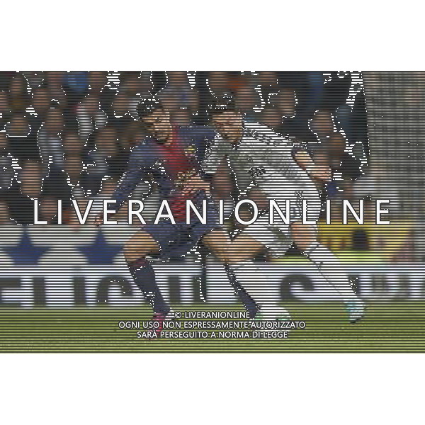 Real Madrid\'s Mesut Ozil and FC Barcelona\'s Pedro Rodriguez during spanish Kings Cup match on January 30th 2013. Photo: Cid-Fuentes Cebolla / ALFAQUI AG ALDO LIVERANI S A S ONLY ITALY