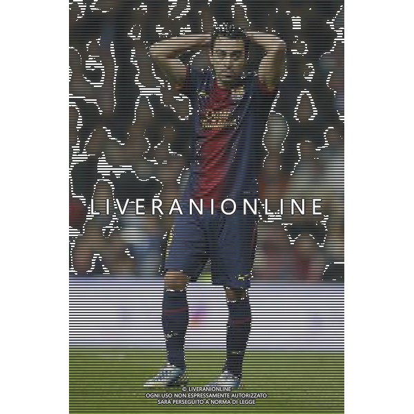 FC Barcelona\'s Xavi Hernandez during spanish Kings Cup match on January 30th 2013. Photo: Cid-Fuentes Cebolla / ALFAQUI AG ALDO LIVERANI S A S ONLY ITALY