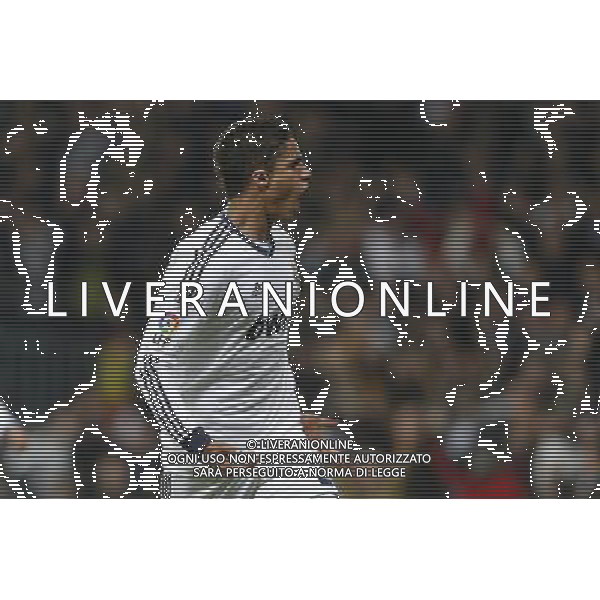 Real Madrid\'s Raphael Varane goal during spanish Kings Cup match on January 30th 2013. Photo: Cid-Fuentes Cebolla / ALFAQUI AG ALDO LIVERANI S A S ONLY ITALY