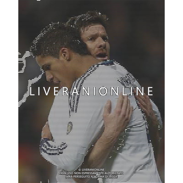 Real Madrid\'s Raphael Varane goal during spanish Kings Cup match on January 30th 2013. Photo: Cid-Fuentes Cebolla / ALFAQUI AG ALDO LIVERANI S A S ONLY ITALY