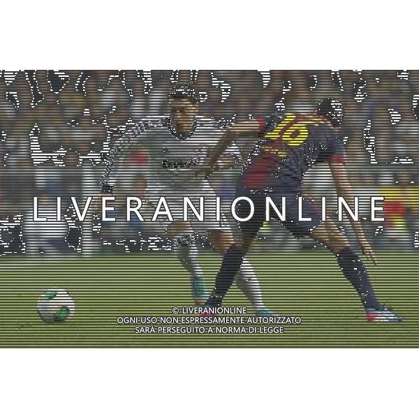 Real Madrid\'s Mesut Ozil and FC Barcelona\'s Sergio Busquets during spanish Kings Cup match on January 30th 2013. Photo: Cid-Fuentes Cebolla / ALFAQUI AG ALDO LIVERANI S A S ONLY ITALY