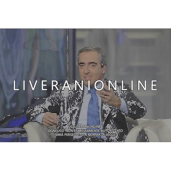 Maurizio Gasparri ospite della trasmissione televisiva Porta a Porta Roma 31/01/2013 ©Corradetti/AGENZIA ALDO LIVERANI SAS