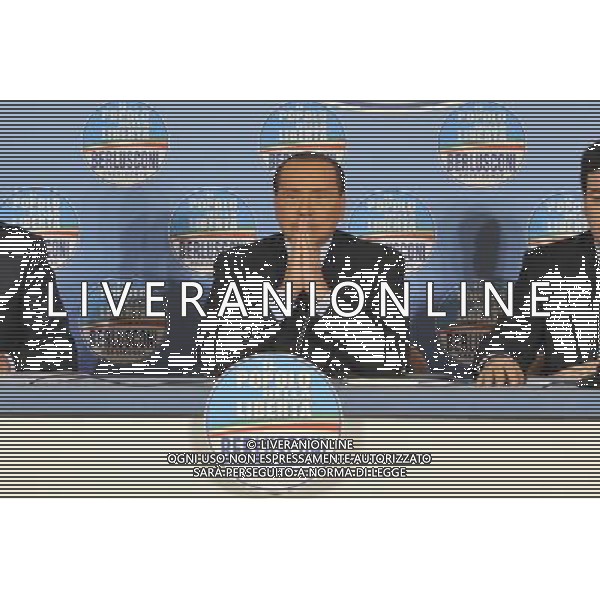 Conferenza stampa nella sede del PDL di Via dell\'Umilta\' a Roma 01/02/2013 nella foto Silvio Berlusconi ©Corradetti/AGENZIA ALDO LIVERANI SAS
