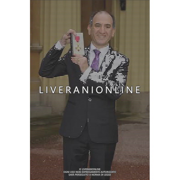 Mandatory Credit: Photo by Jonathan Hordle / Rex Features (2110183e) Mr.Armando Iannucci, awarded an OBE for services to Broadcasting. Investitures at Buckingham Palace,London,Britain. - 01 Feb 2013 ©photoshot/AGENZIA ALDO LIVERANI SAS - ITALY ONLY - EDITORIAL USE ONLY
