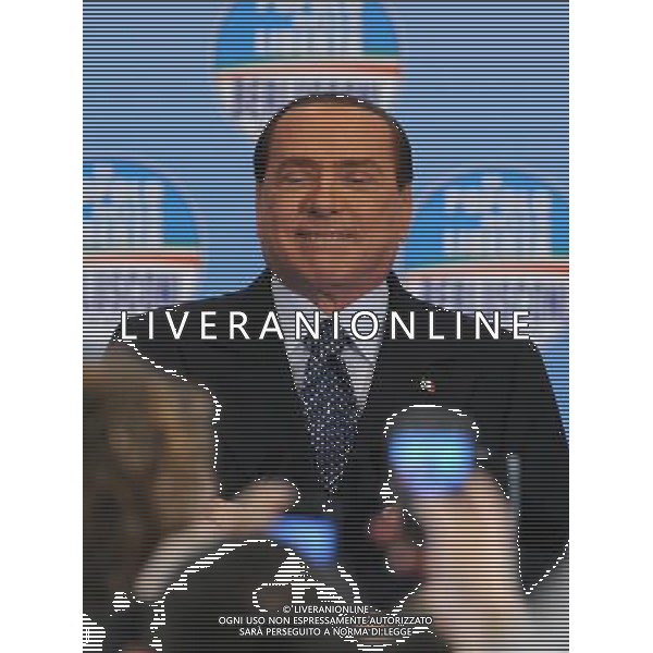 MILANO 3/2/2013 FIERAMILANOCITY CONFERENZA STAMPA DI SILVIO BERLUSCONI NELLA FOTO SILVIO BERLUSCONI FOTO ROMANO/AG ALDO LIVERANI